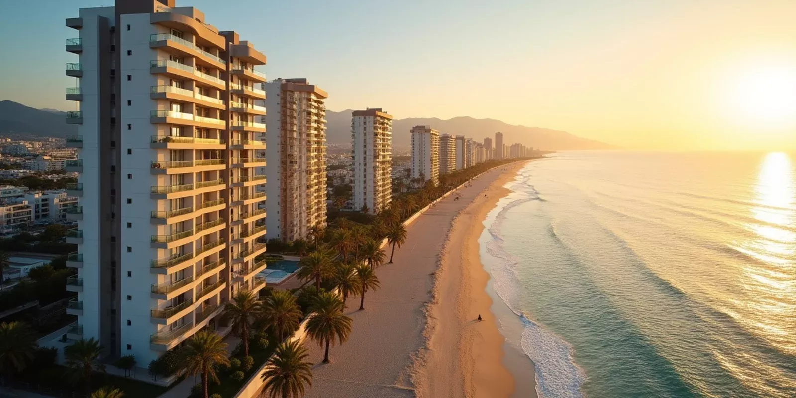 Apartamentos frente a la playa de Levante en Benidorm, Costa Blanca