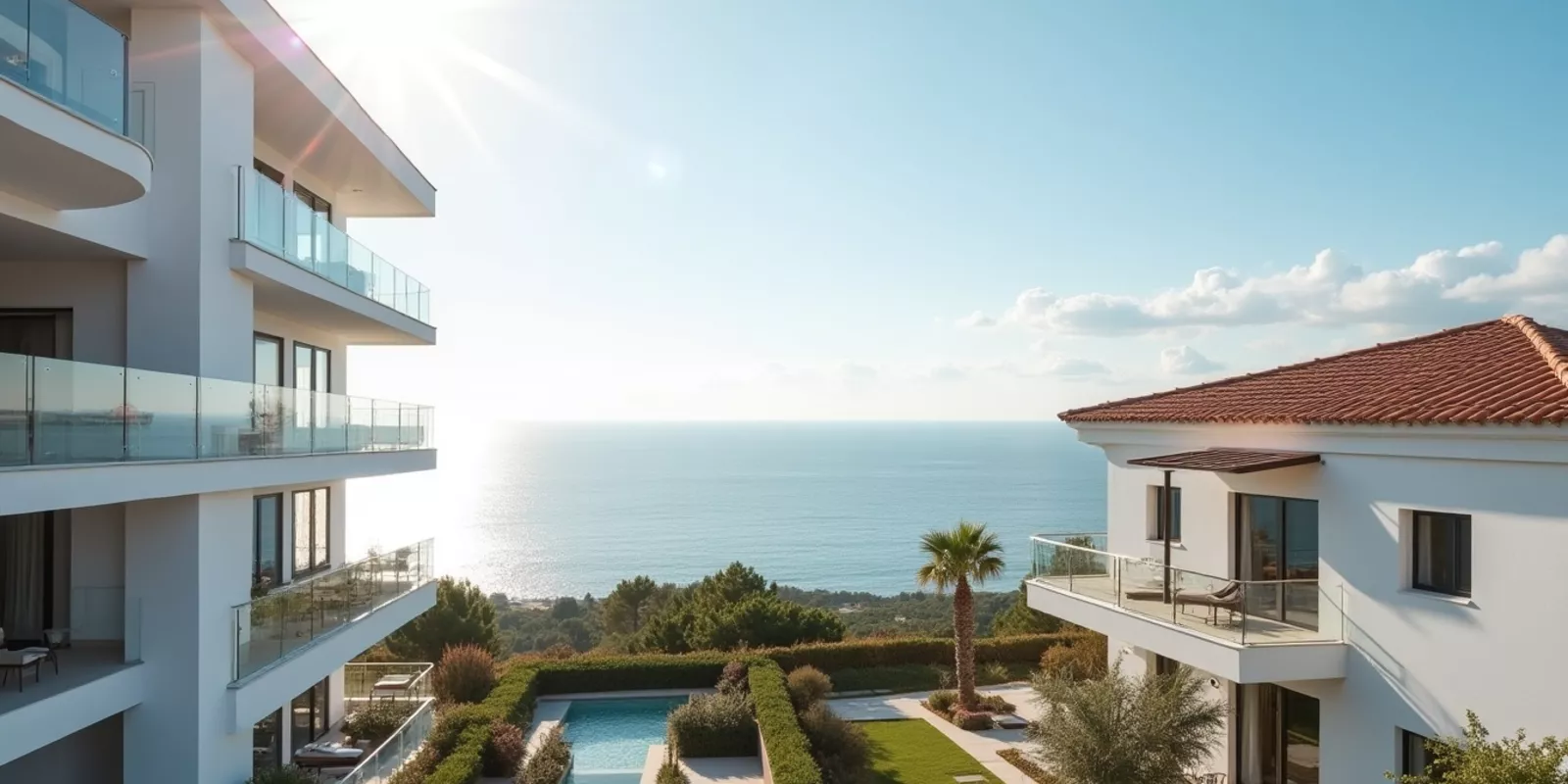 Vivienda de obra nueva junto a una villa tradicional en la Costa Blanca