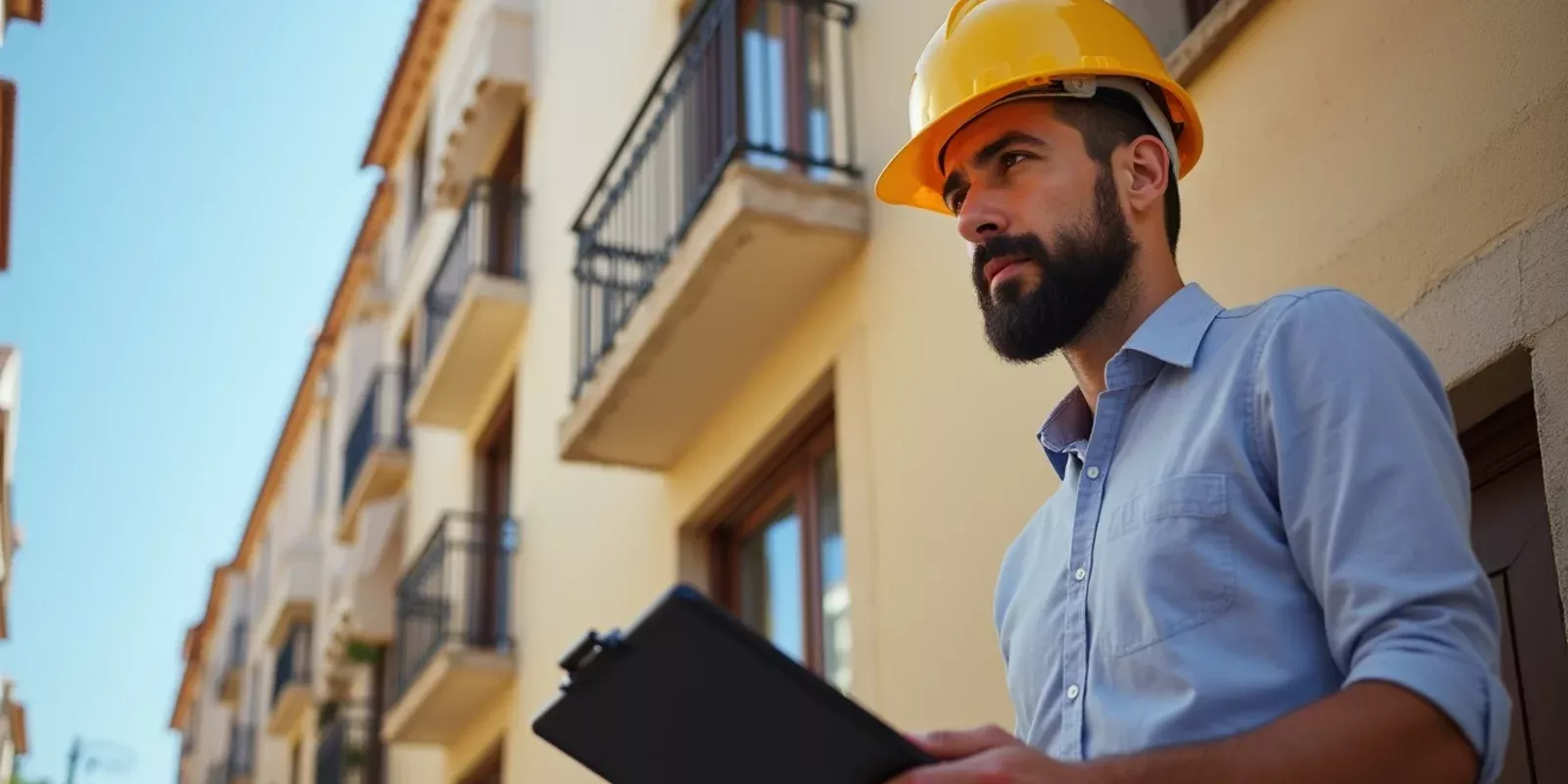 Inspection technique d'un immeuble résidentiel à Valence, Espagne