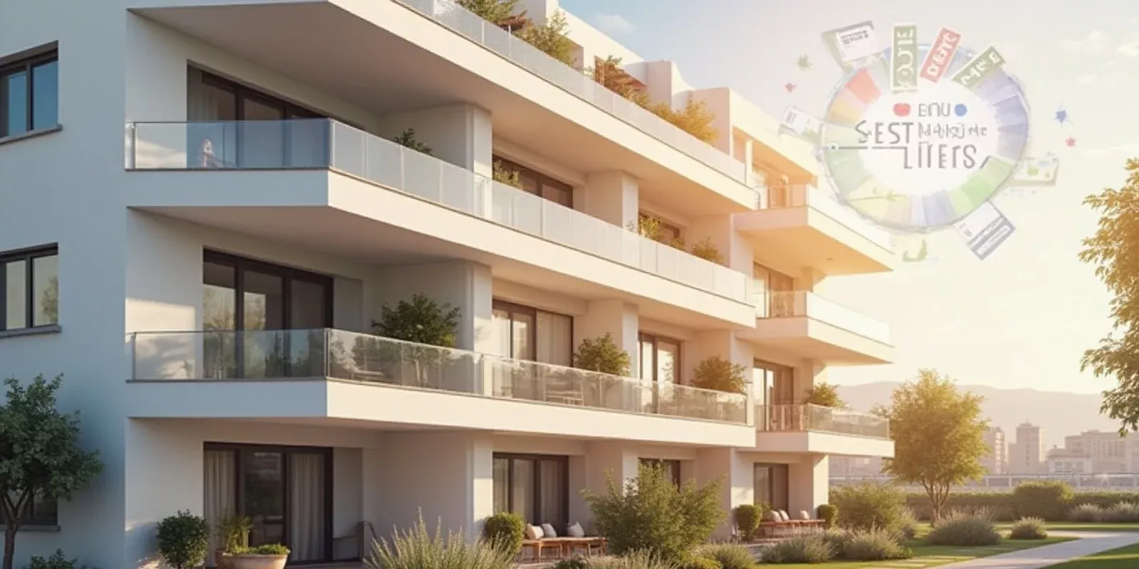 Edificio de apartamentos moderno en la Costa Blanca, España