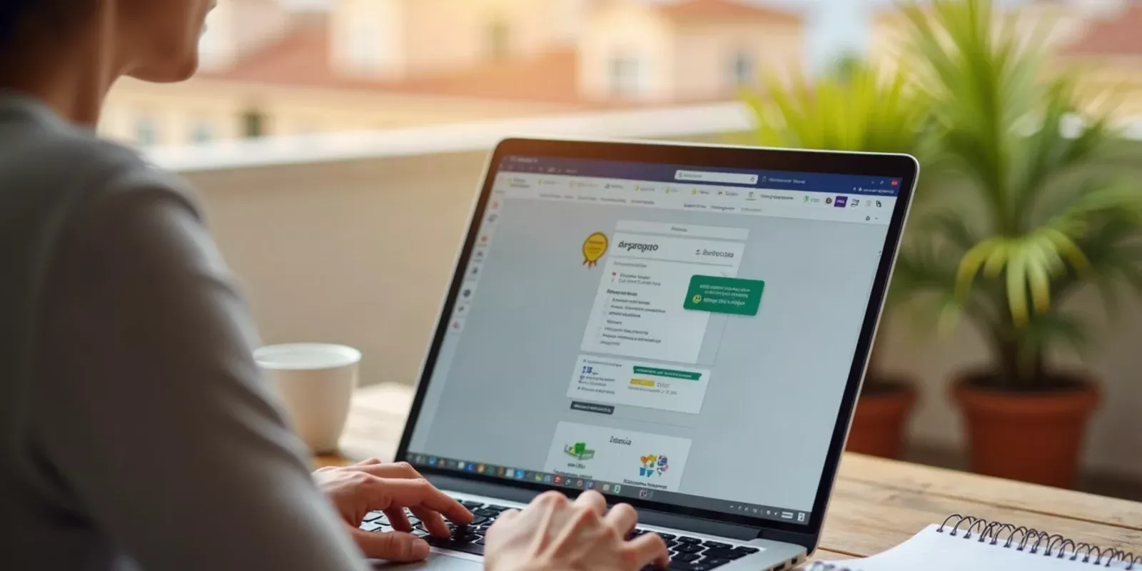 Propietario extranjero gestionando trámites online con certificado digital en España